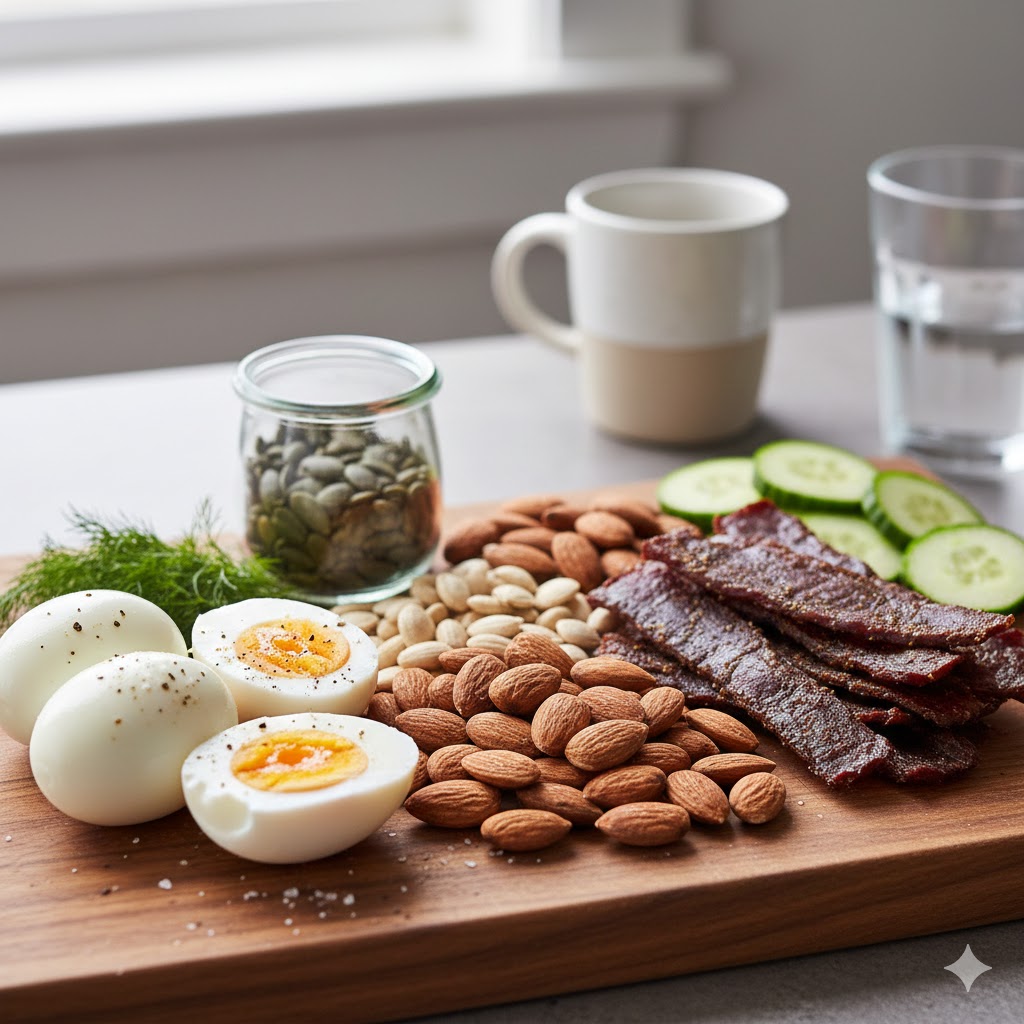 mad med højt protein og lav kulhydrat