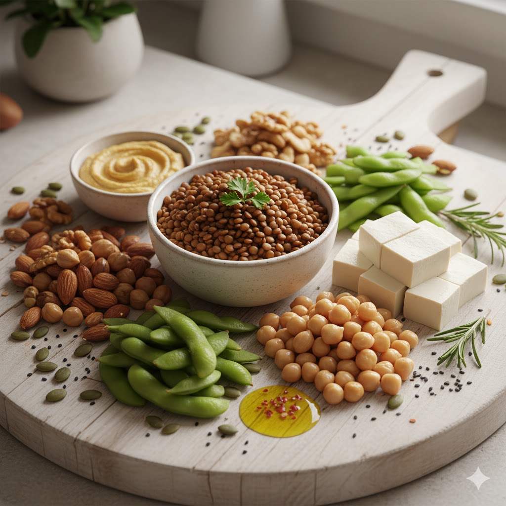 mad med højt protein og lav kulhydrat